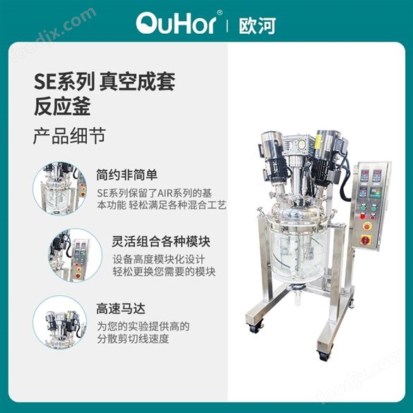 SE-20L實驗室中試研發(fā)用真空均質(zhì)反應(yīng)釜